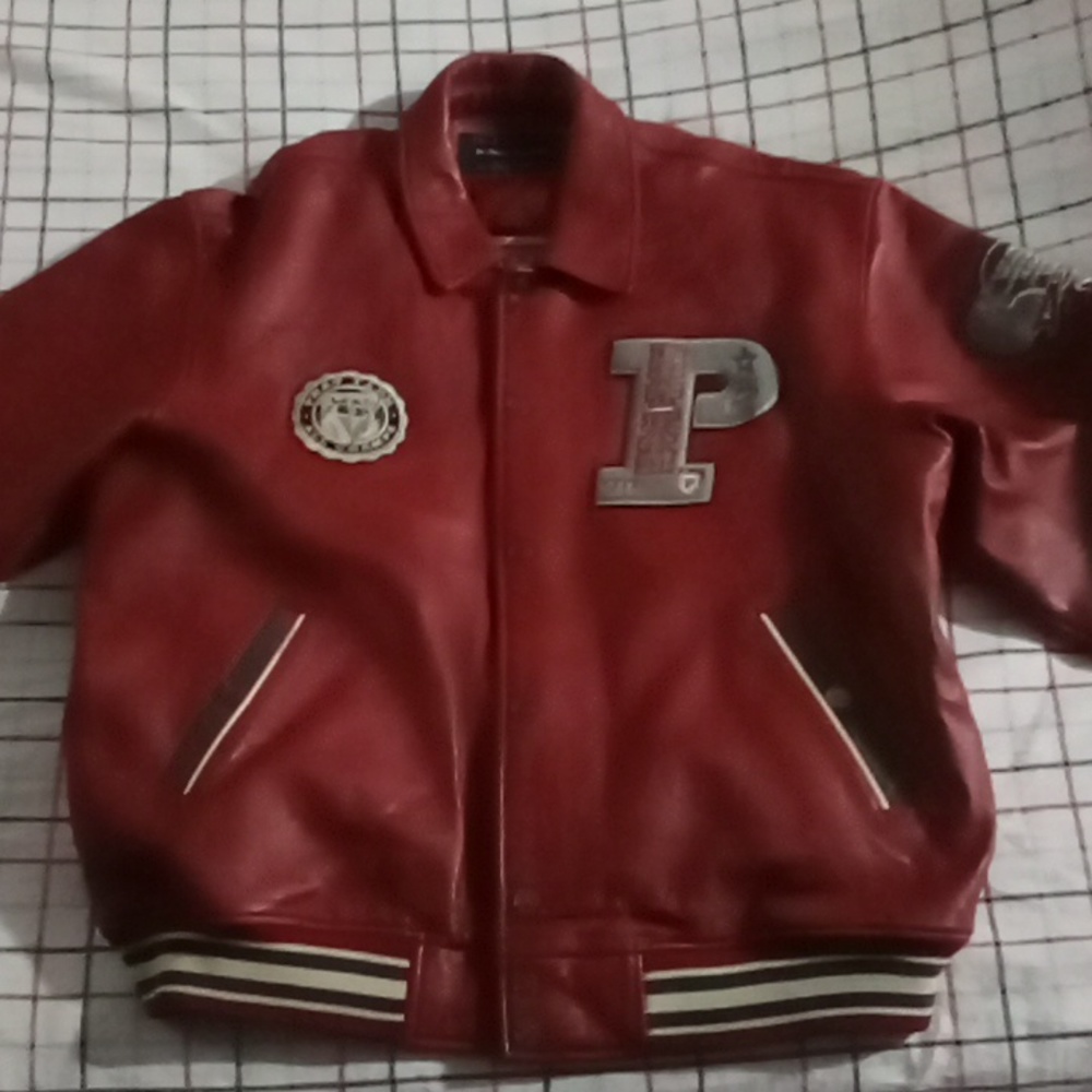 3XL Phat Farm Red Leather Jacket